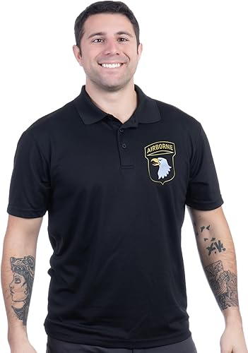 Miniatura 2 de Polo con cuello del ejército de Estados Unidos Camisa con licencia de armadura de infantería militar estadounidense con cuello para hombres