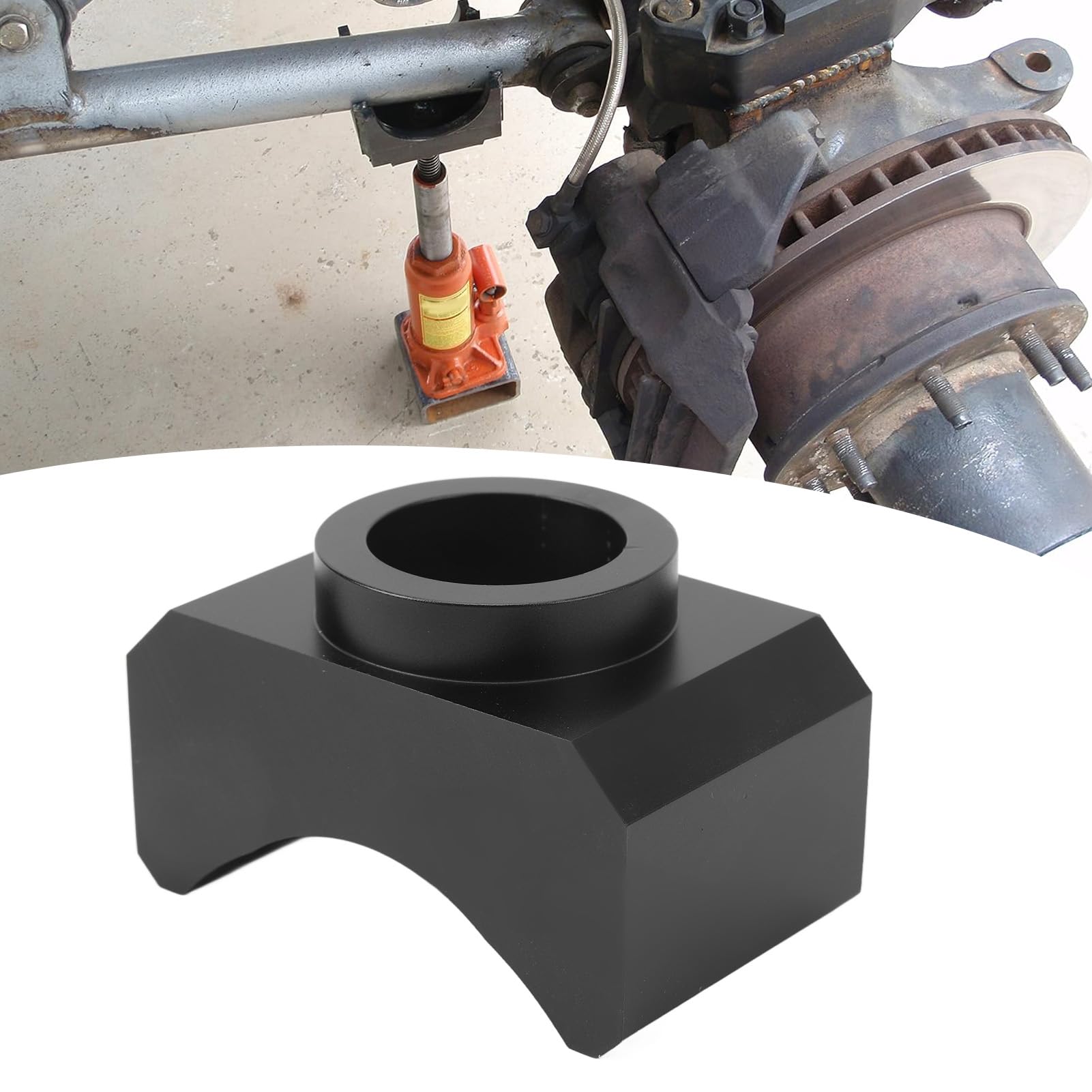 Jiawu Bottle Jack Adapter Saddle, Trolley Jack Axle Adapter Lifting