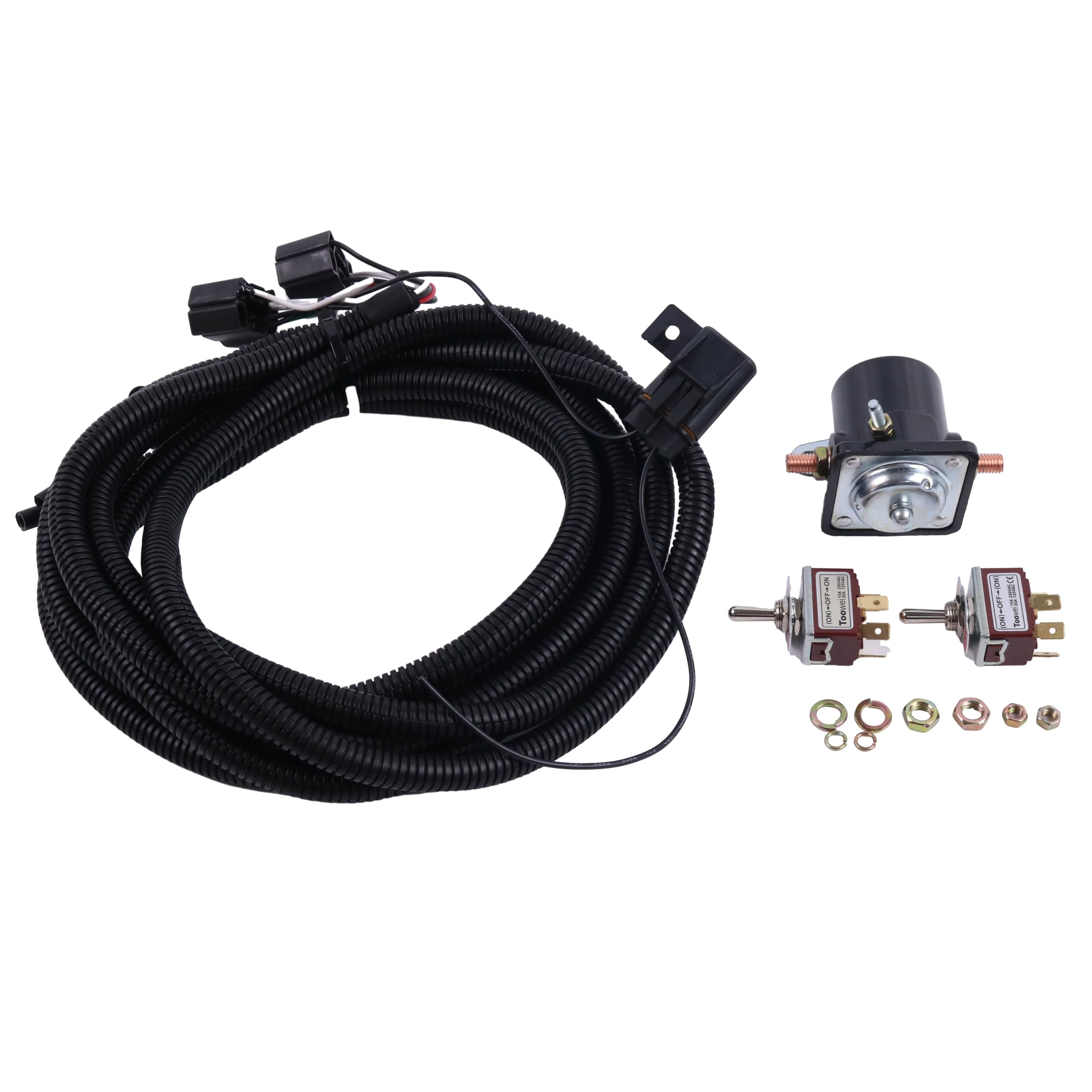 SUKATC Snow Plow Toggle Wire Harness & Switch & Control Solenoid 15478 21918 1306075 21919 1306080 1306070 15730 Compatible with Meyer E46 E47 E57 E60