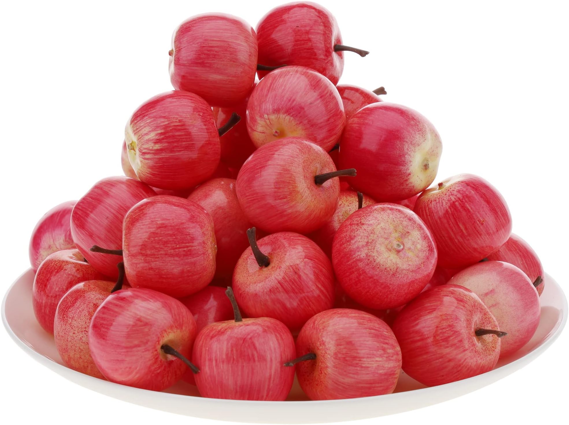 Gresorth 30pcs Mini Artificial Pink Apple Decoration Fake Fruit Model for Home Party Kitchen Display - 3.5 cm
