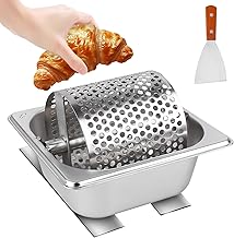 Butter Roller, Butter Wheel Burger, Butter Shaker Made of Stainless Steel, Durable Butter Distributor, Butter Roller Tool, Butter Spinner for Bread Toast Rolls, Holds 1000 ml