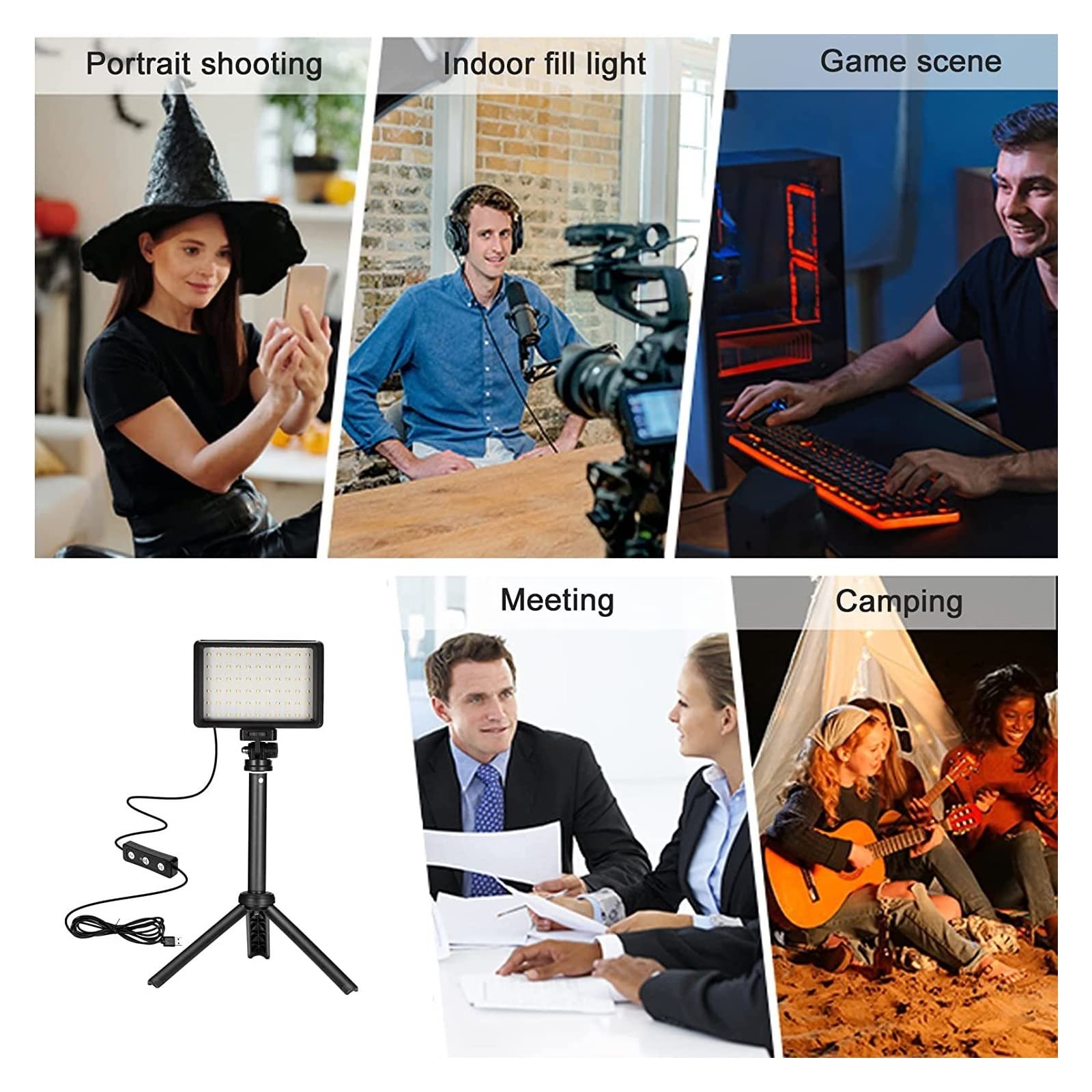 Kit Luci LED Per Studio Fotografico - 2 Luci Regolabili Con Treppiedi E Borsa | Per Video E Foto - Foto 5