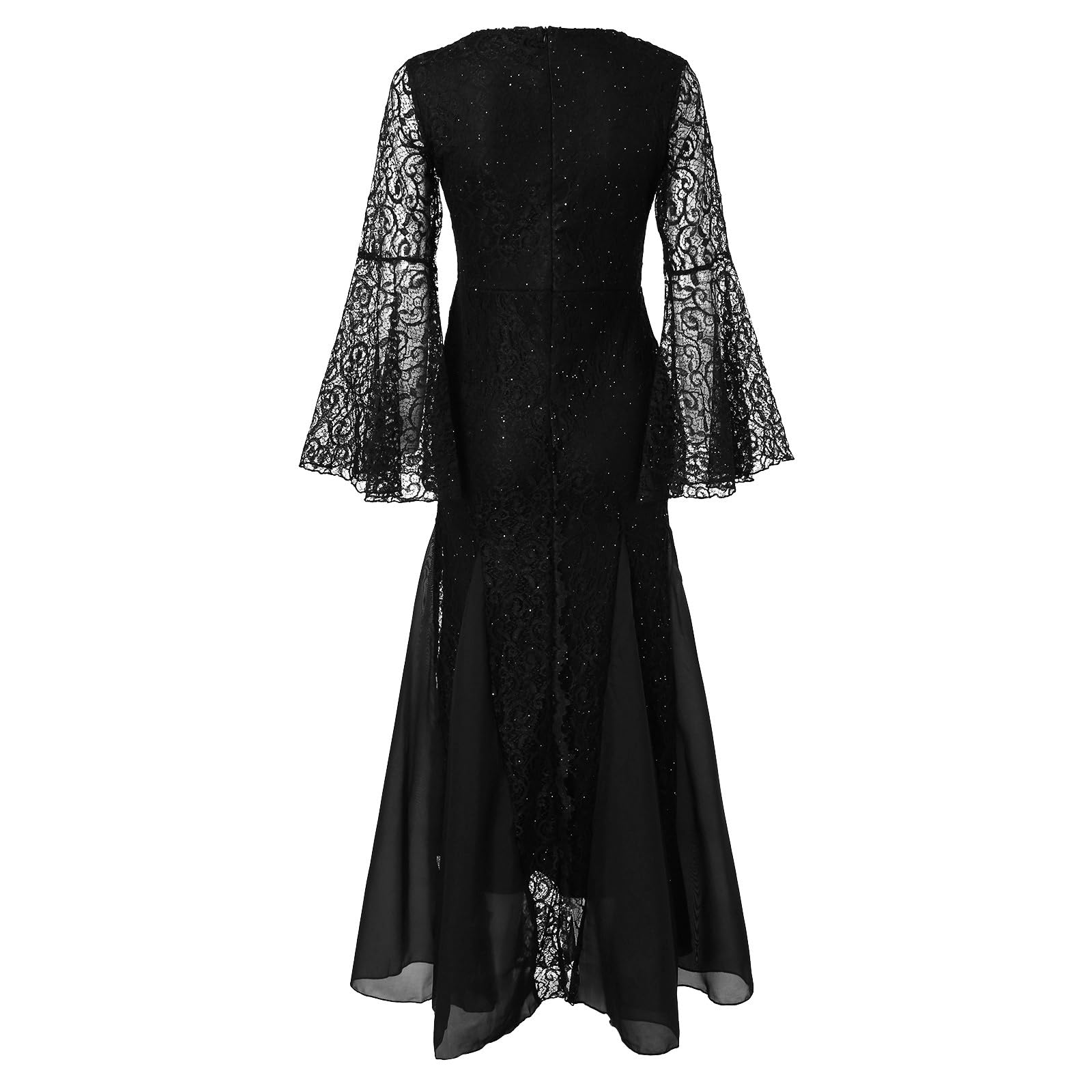 2026 Dames élégantes Slim Fit Fishtail Longue de Banquet soirée en Dentelle pour Femme
