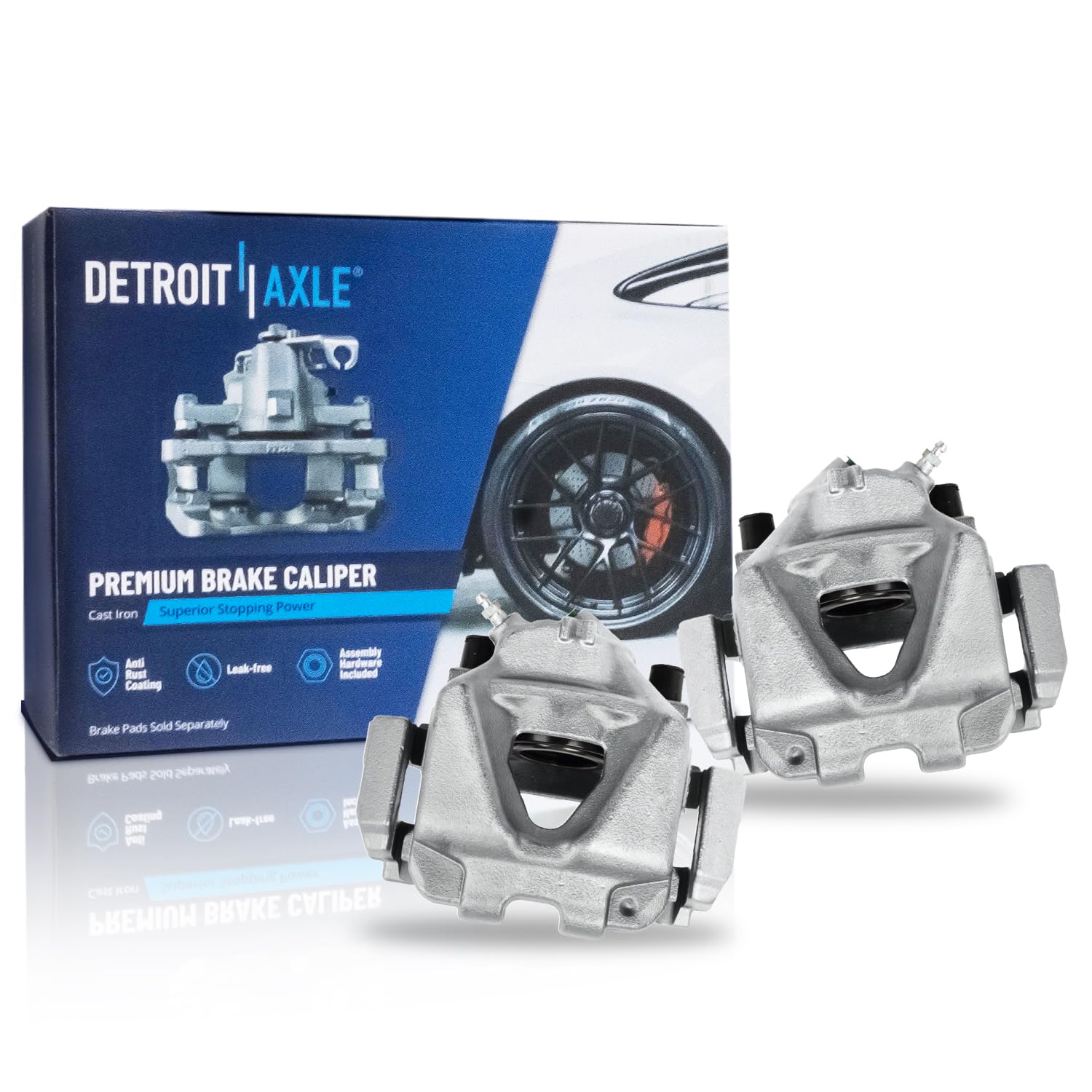 Detroit Axle - Front 2pc Brake Calipers for BMW 328xi X1 323i 328i xDrive