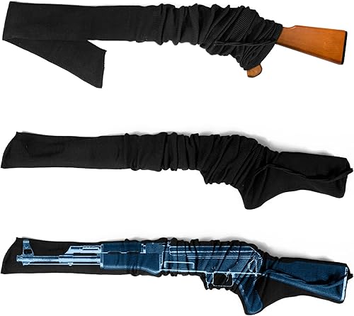 Miniatura 4 de Calcetines de pistola de punto, funda de silicona tratada para almacenamiento de rifleescopeta, antioxidante