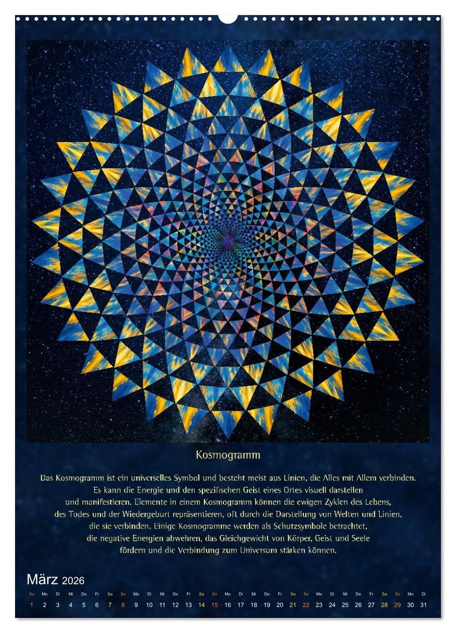 Heilige Geometrie und Bilder der Neuen Zeit (hochwertiger Premium Wandkalender 2026 DIN A2 hoch), Kunstdruck in Hochglanz: Die Magie und Kraft universeller Symbole (CALVENDO Glaube)