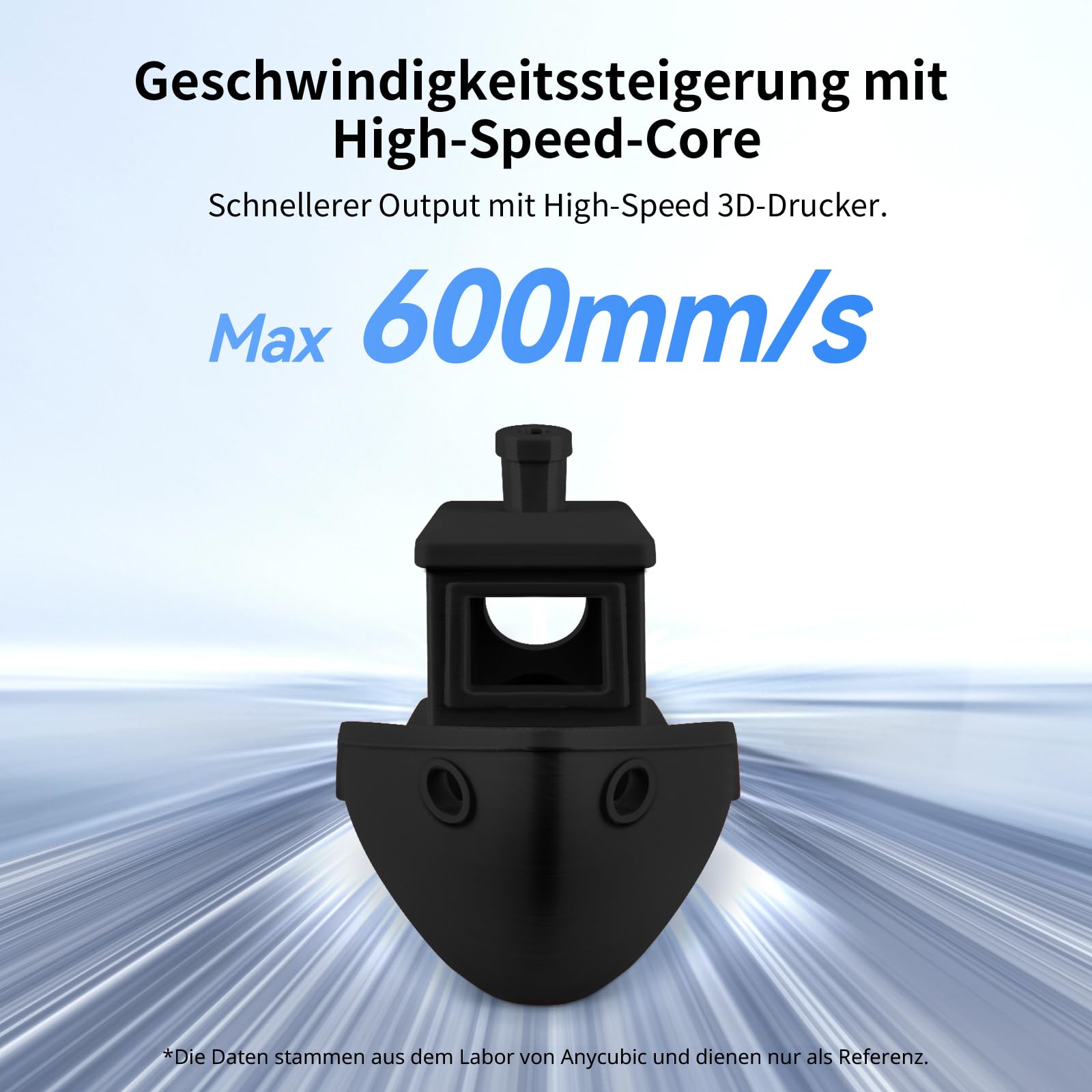 ANYCUBIC 10KG Schwarz Hohe Geschwindigkeit PLA Filament 1.75mm | Bis zu 600 mm/s High Speed 3D Drucker Filament, HS PLA, Einfach zu drucken, Für die meisten 3D Drucker geeignet