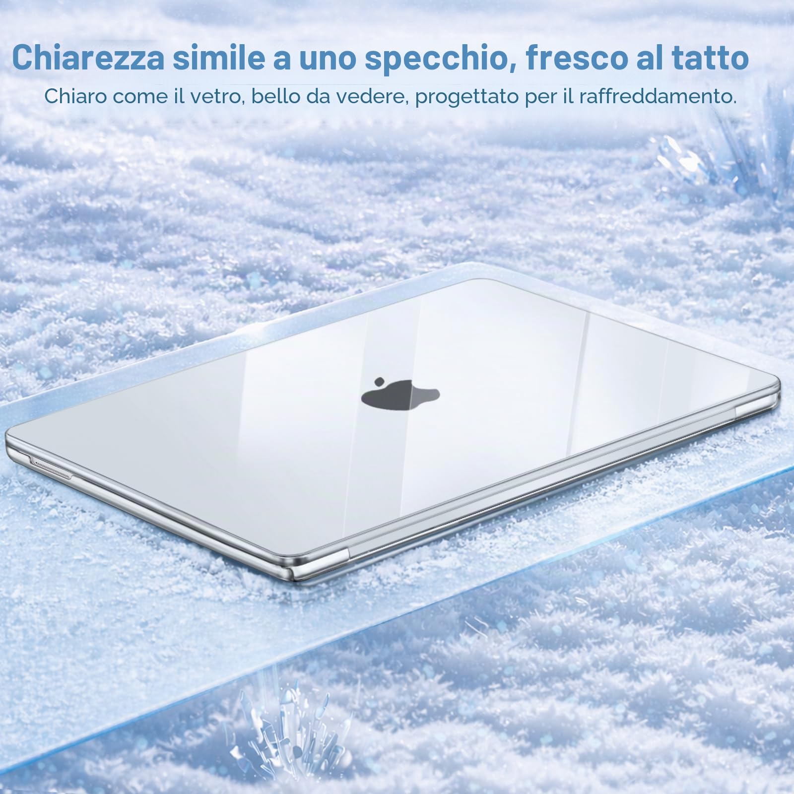 MOSISO Custodia Compatibile MacBook Neo 13 pollici Cover Modello A3404 2026 Chip A18 Pro Case Rigida Antigraffio Cristallino