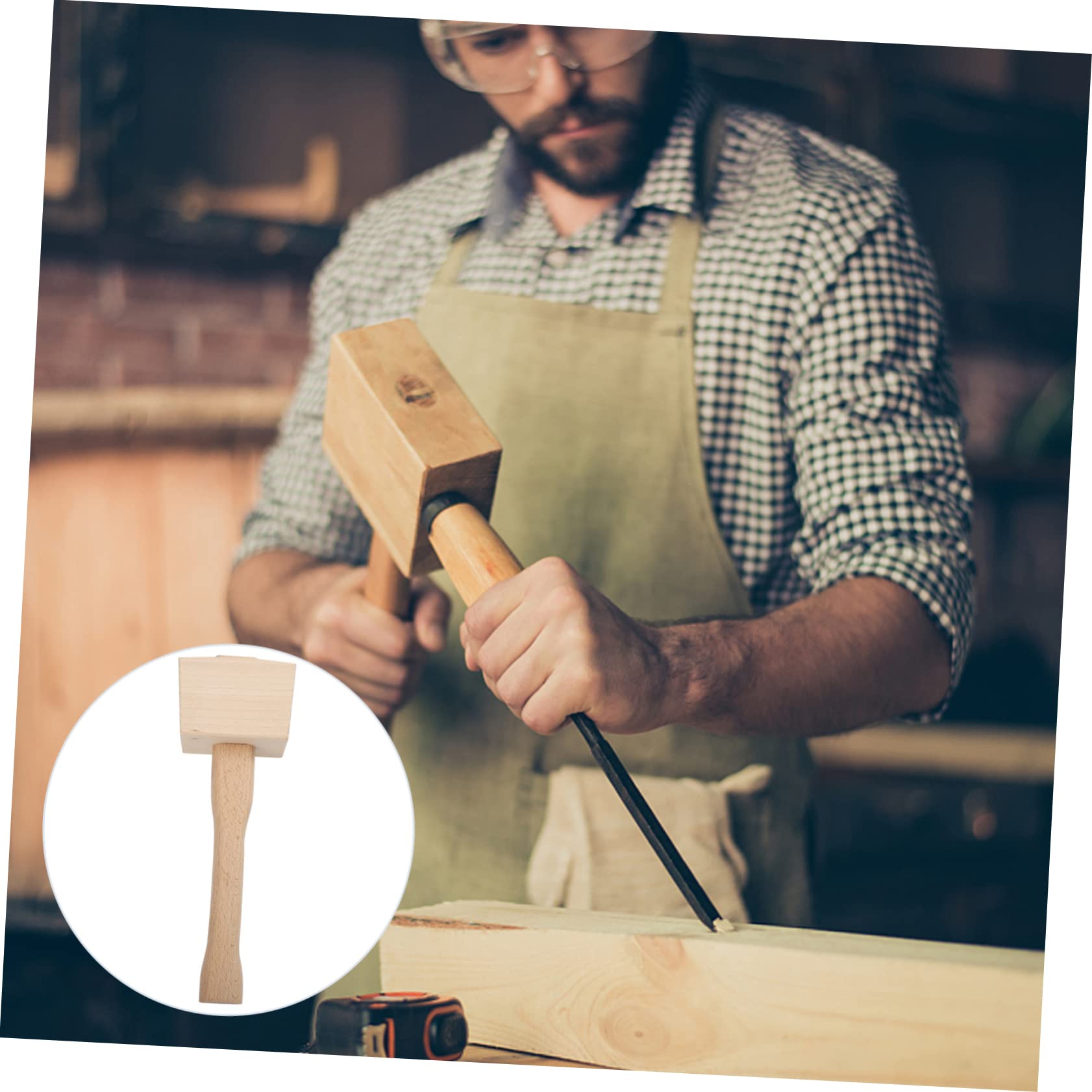 Cabilock Woodworking Tool Hand Mallet Tool Carpenter Hand Tool Woodworking Hand Tool Wood