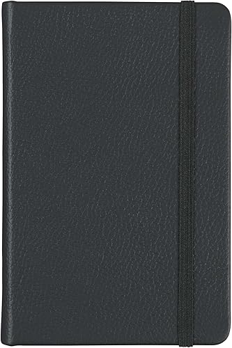 Miniatura 7 de Cuaderno clásico de cuero, tapa dura, cierre elástico, páginas con rayas estrechas, colección Inspire