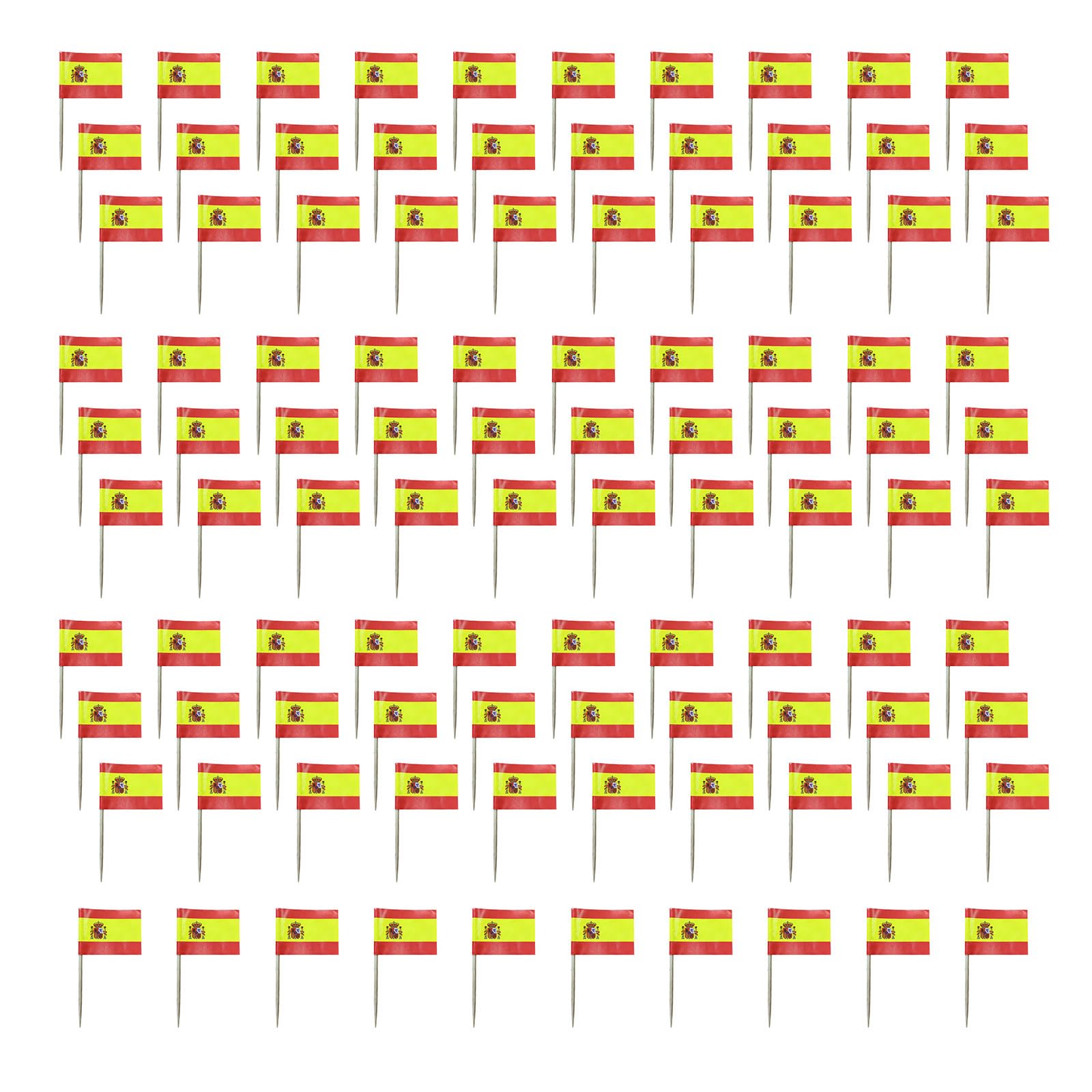 ZEPFJHE 100Pcs Colorful International Flag Paper Wood Toothpick Cupcake Picks Cake Top Decoration for Football Theme Event Flag Picks