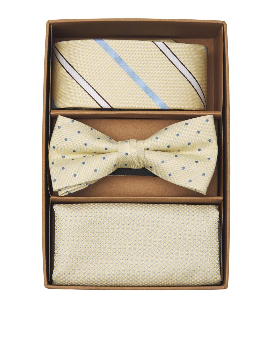 JACK & JONES Jacrilo Summer Giftbox Set Cravatta e Papillon, Dusky Citron, Taglia Unica Uomo