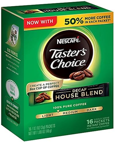 Miniatura 3 de Nescafe Tasters Choice descafeinado 5 piezas mezcla de café instantáneo palitos de servir individuales 052 oz