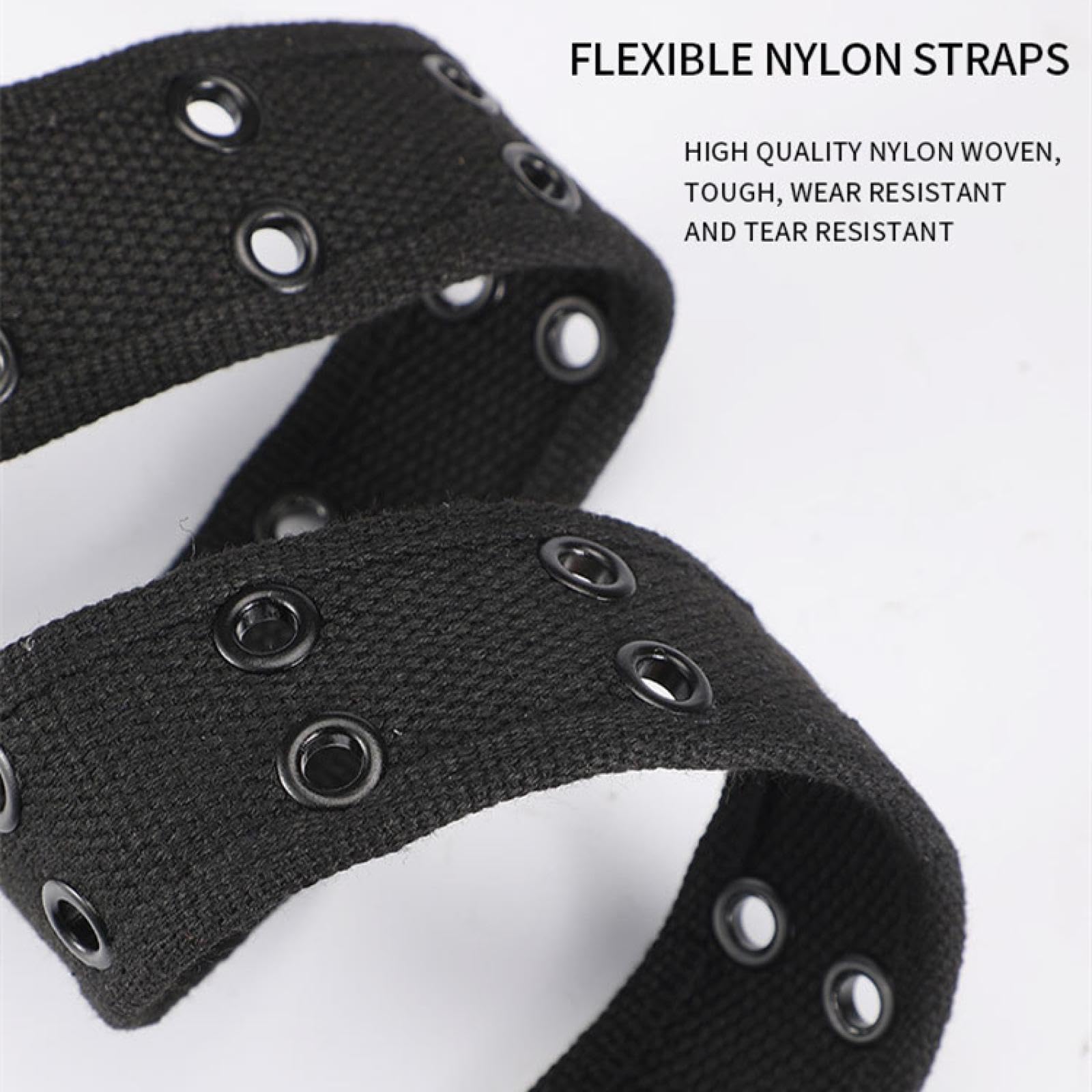 Cinturones de hombre, estilo militar, de lona y nailon, estilo táctico, informal y moderno.
