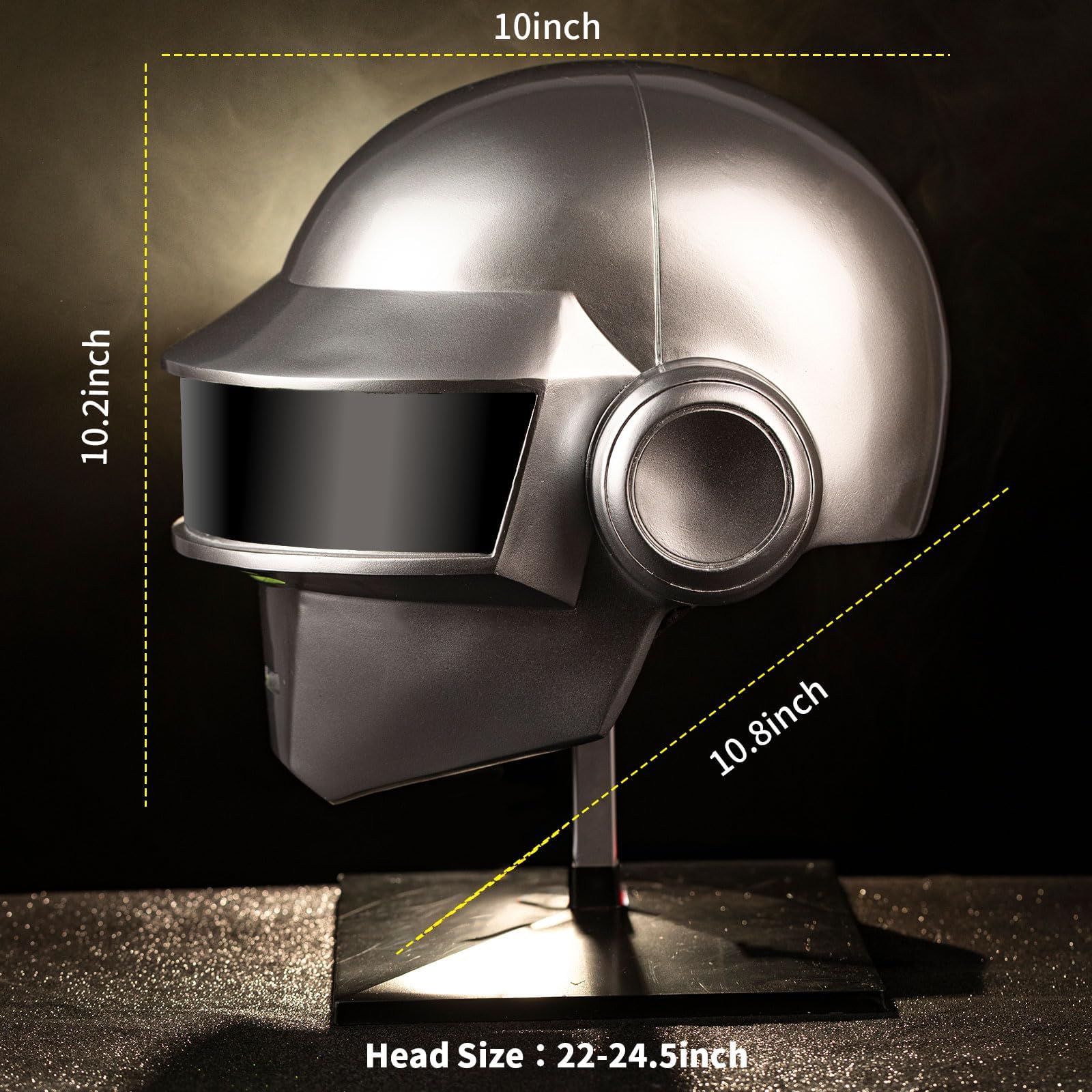Casco punk di lusso da uomo accessorio costume cosplay festa di Halloween festival musicale costume costume per adulti