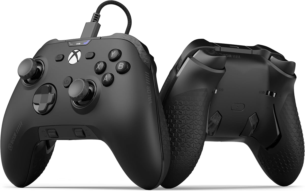 SCUF VALOR Wired Performance Anti-Drift TMR Xbox Controller – Black | Customizable Back Paddles, Instant Triggers, Audio Controls, Xbox Series X|S, Xbox One, Windows PC