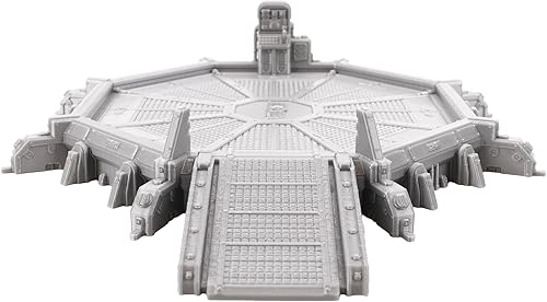 Miniatura 5 de Tabletop Terrain Almohadilla de aterrizaje Grimdark de War Scenery para juegos de guerra y juegos de rol en miniatura de 1.102 in y 1.260 in