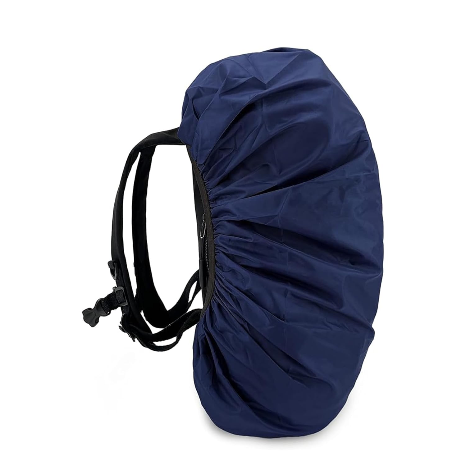 Bag Cover Waterproof 40L to 50L PU Coated Rain Cover for Backpack Bags, Suitable Bags for Laptop, School, Tail, Trekking, Travel Bag with Adjustable Buckle and Storage Pouch (Navy Blue) 27 71lU rV0aAL. SL1500