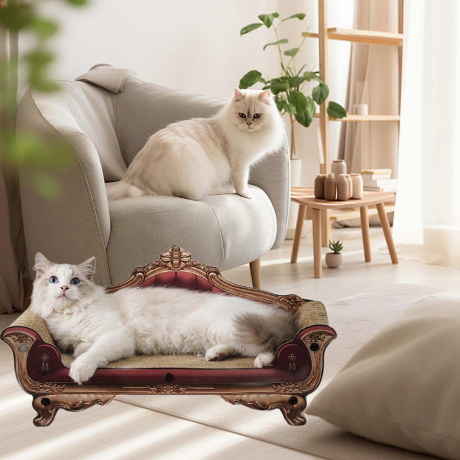 Tiragraffi in Cartone Ondulato per Gatti E Gattini, Accessorio Multifunzionale per Tiragraffi per Fare Esercizio E Giocare