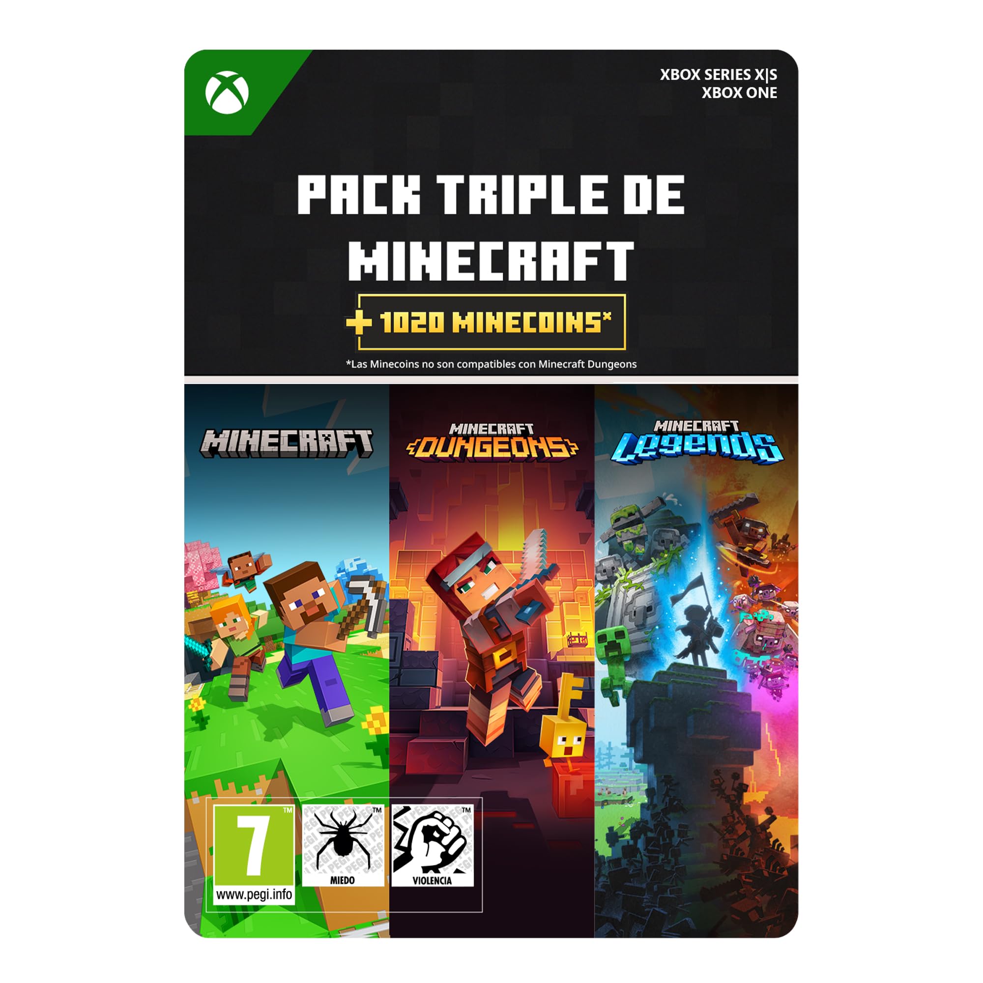 Minecraft Triple Bundle | Xbox Series X|S - Código de descarga