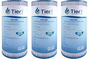 Tier1 50 Micron 10 Inch Whole House Sediment Water Filter Replacement Cartridge...
