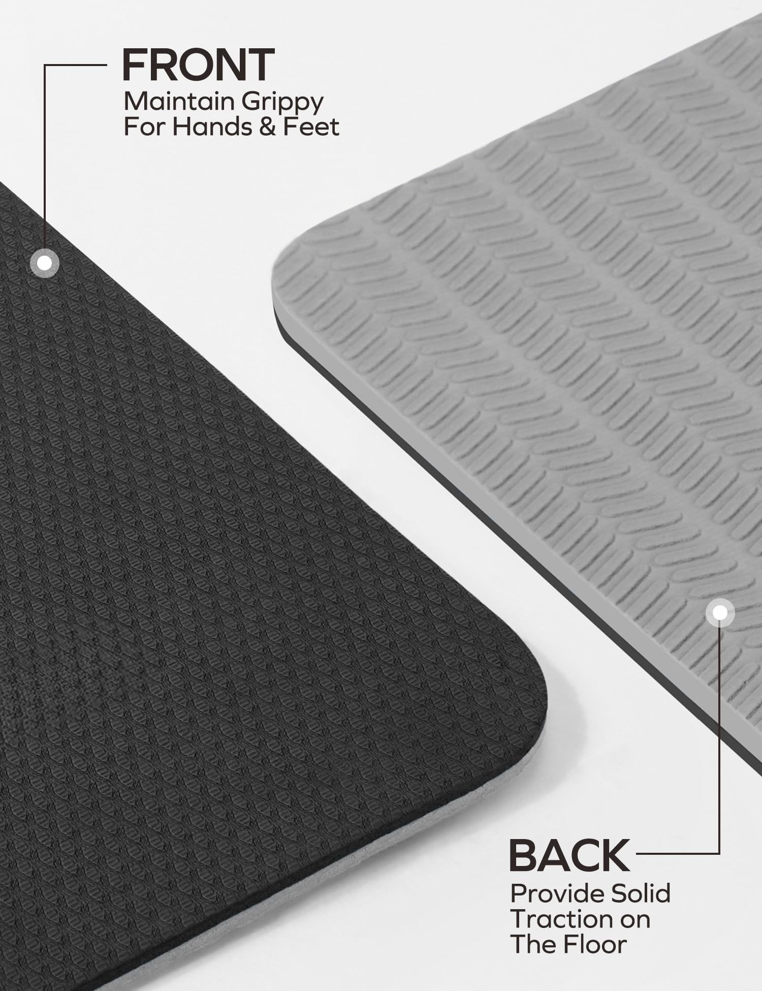 Ewedoos Eco Friendly Yoga Mat Pro Series, Superficie Texturizada Mejorada para Ultra Grip, Alfombrilla de Yoga Antideslizante para Yoga, Correa de Transporte incluida, 6 mm de Espesor, 72 "x 24"