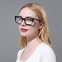 Vista 13 de DXYXYO Reading Glasses 0.50 Women Blue Light Blocking Men Square Computer Readers 3 Pack Fashion Oprah