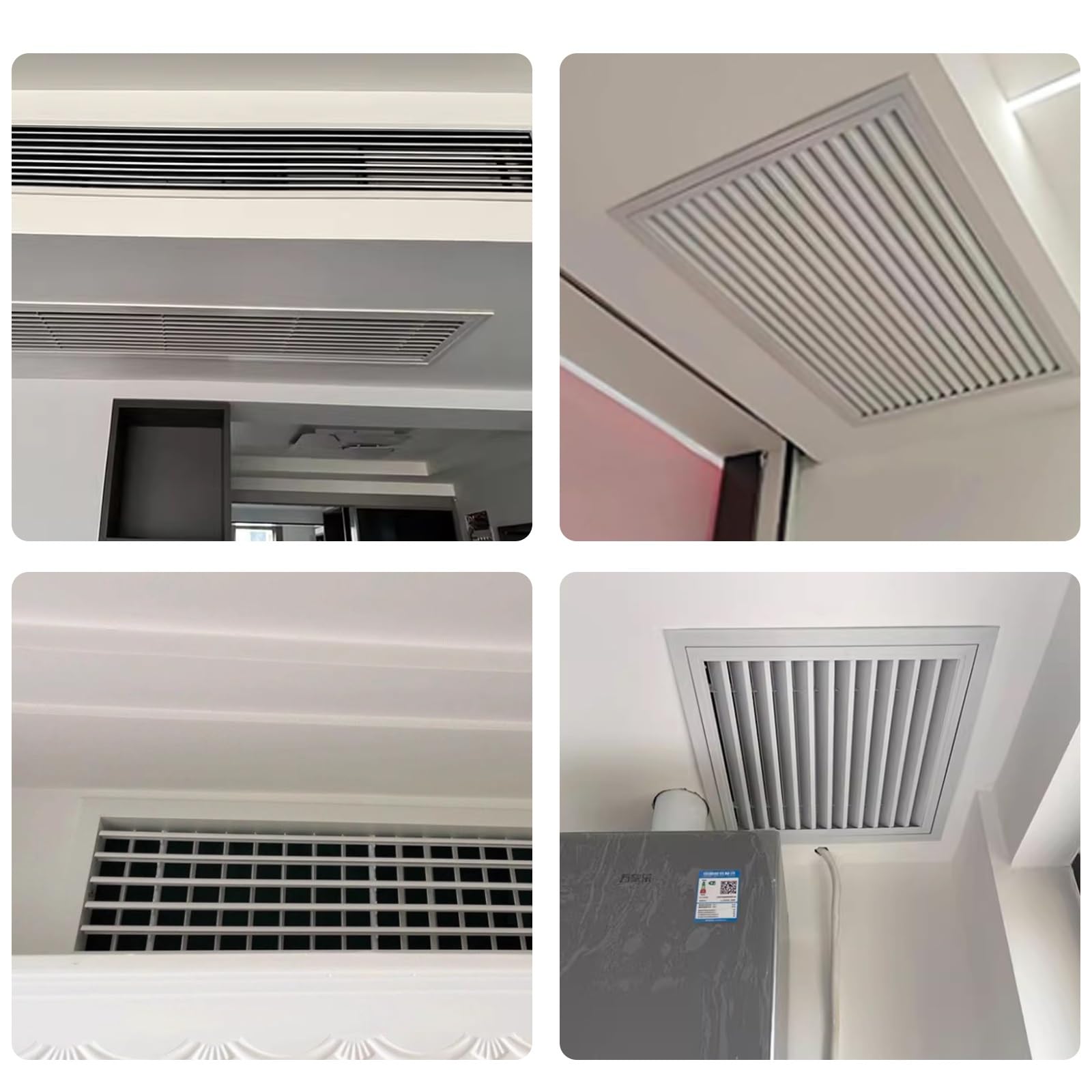 Cubierta de ventilación de retorno de aire ajustable de 20 x 35 cm a 100 x 100 cm, panel de acceso a la pared para paneles de yeso y fontanería, cubierta de ventilación de sótano