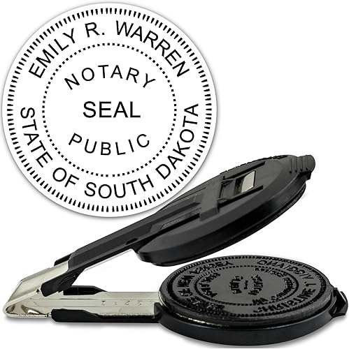 Miniatura 26 de MaxMark Sello redondo preentintado para el estado de Arkansas Ronda pre-entintado sello,Grabador de escritorio,Solo inserto de escritorio,Grabador