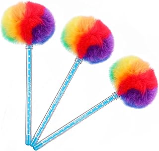 MAGICLULU 学生用文房具に最適な署名ペン3本セット アソートカラーのプラ製ボールペン 効果的なペン先保護機能付き持ち運びに便利 勉強ノートやジャーナルに最適 ランダムカラー