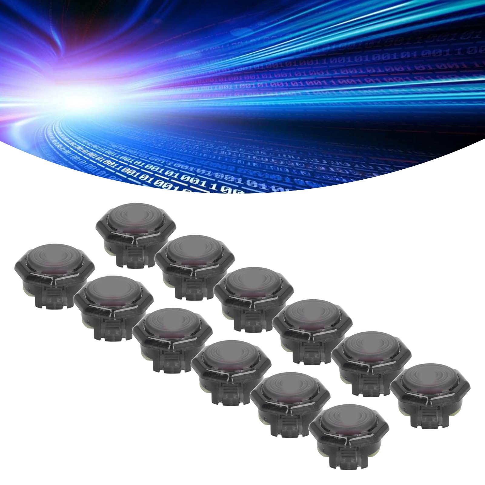 12 Sztuk Przycisk do Hitbox, POM Czerwony Przełącznik (23.8MM)