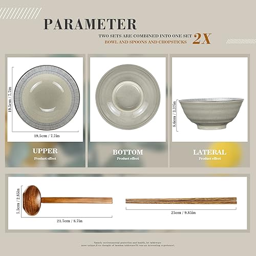 Schalen für Genießer: SDFVSDF Ramen Schalen im Retro-Stil