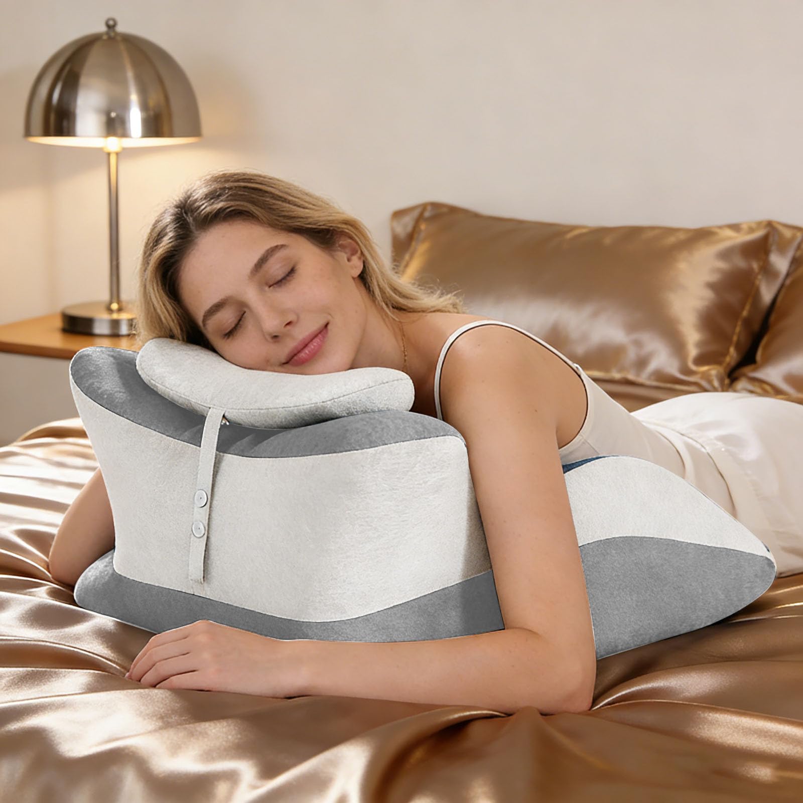 Coussin sexuel pour les couples avec mousse à mémoire de forme - Coussin biseauté souple avec fonction de soutien ergonomique pour différentes positions pour s'asseoir et s'allonger - Coussin lombaire