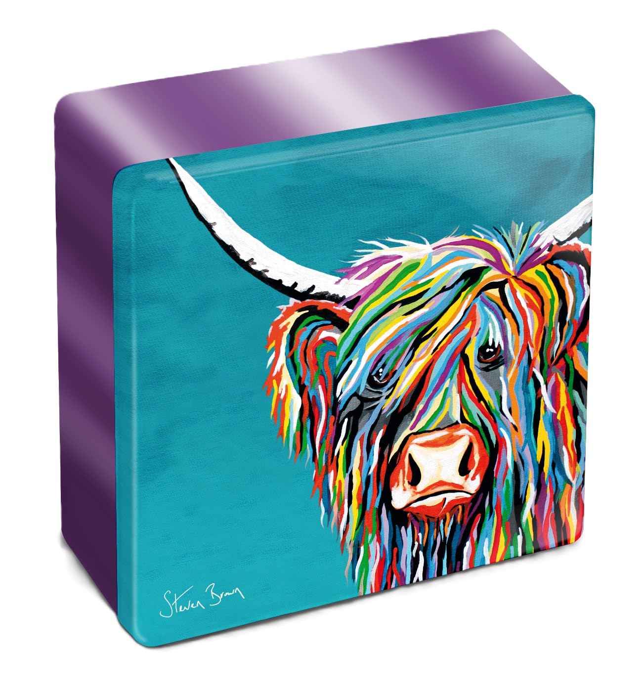 Dean's Steven Brown Rainbow Rab McCoo Shortbread Rounds – 150g Decorative Tin | All Butter Scottish Shortbread | Collectible