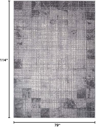 Miniatura 3 de Paxton - Alfombra moderna color crema de 6 pies 7 pulgadas x 9 pies 6 pulgadas