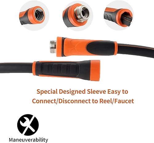 Miniatura 3 de Giraffe - Divisor de manguera de 2 vías y manguera híbrida líder de jardín de 58 pulgadas y 10 pies