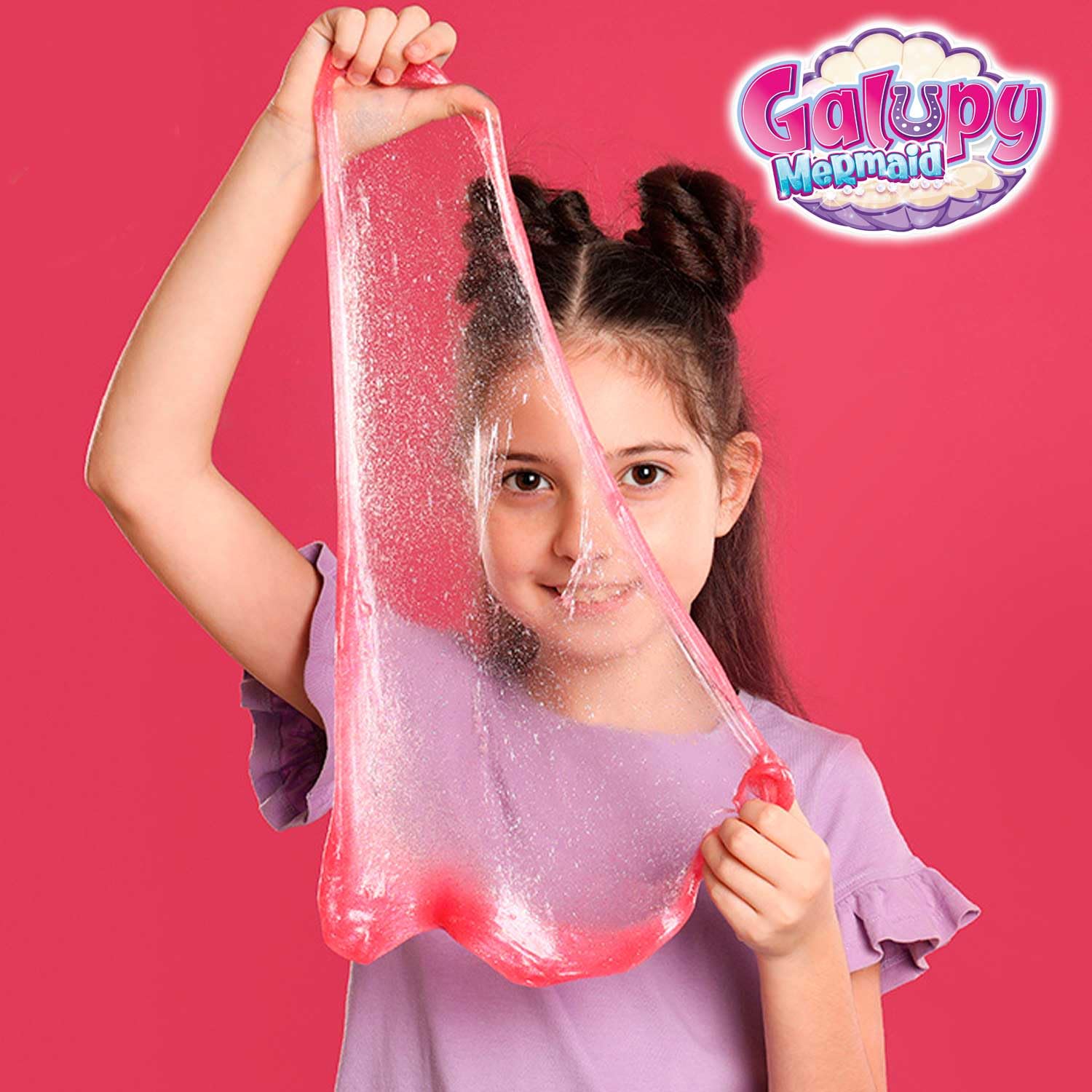 CRAZE Magic Slime Bag GALUPY Mermaid zestaw 20 sztuk, kompletny wyświetlacz dla dzieci, 20 x 75 ml, z figurką jednorożca Galupy Mermaid, figurka jednorożca, niespodzianka
