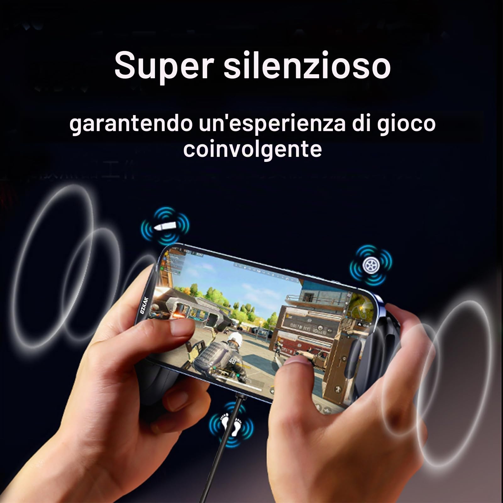 Raffreddamento Telefono per Il Gaming, Ventola Telefono dei Semiconduttori, Radiatore del Telefono Cellulare per iPhone Smartphone Android