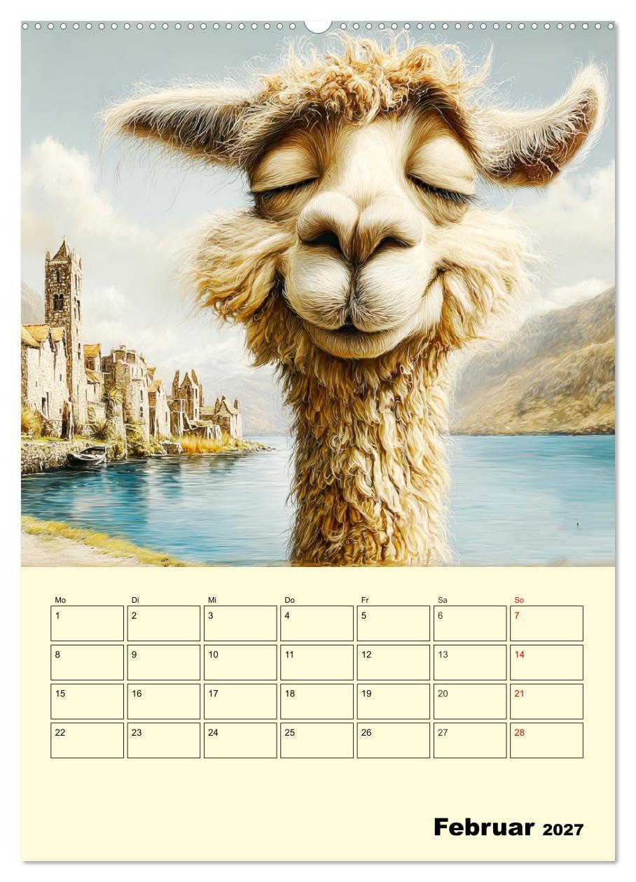 Lama la Vida. Lama-Momente zwischen Humor und Charakter (hochwertiger Premium Wandkalender 2027 DIN A2 hoch), Kunstdruck in Hochglanz: Lamas in all ... und liebenswerten Facetten (CALVENDO Tiere)
