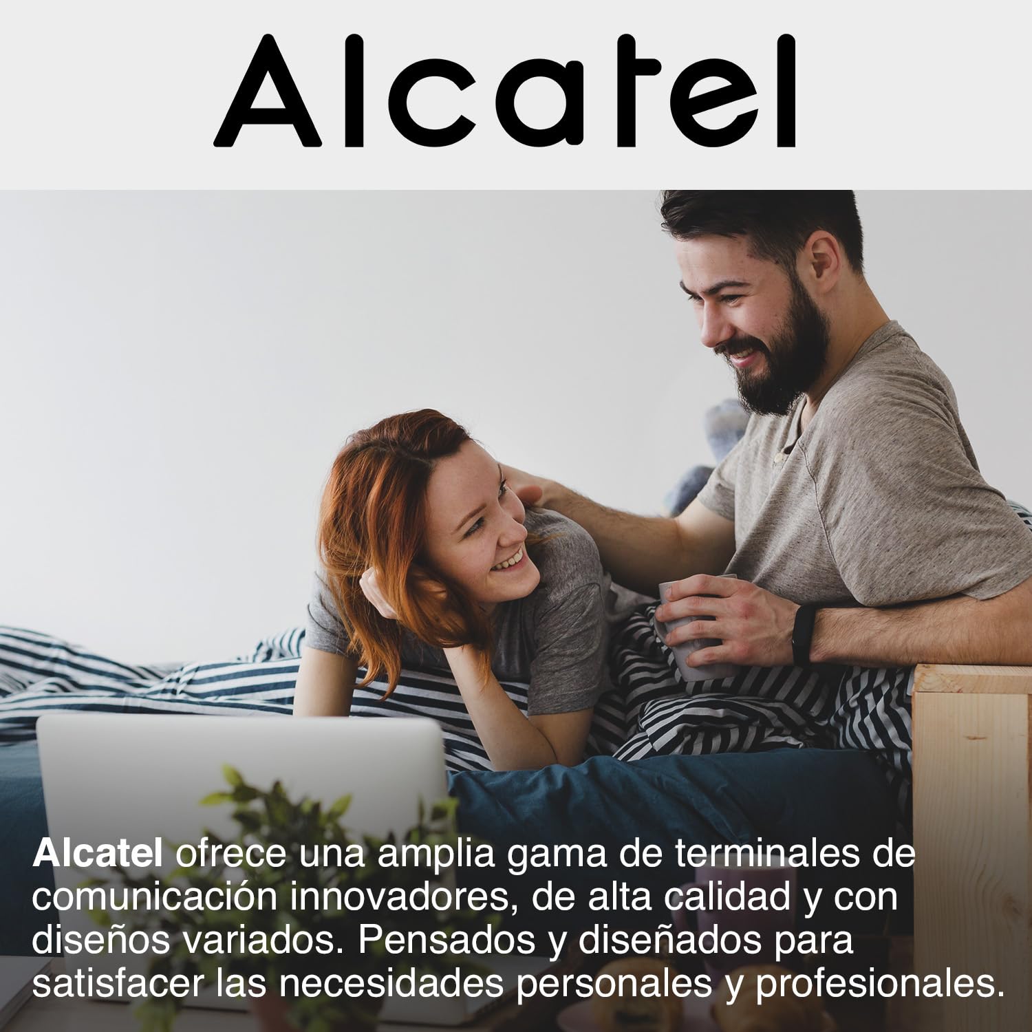 ALCATEL T56 - Teléfono con Cable - Pantalla Digital - Manos Libres - Registro de Llamadas - Rellamada - 4 memorias directas - Negro — view 5