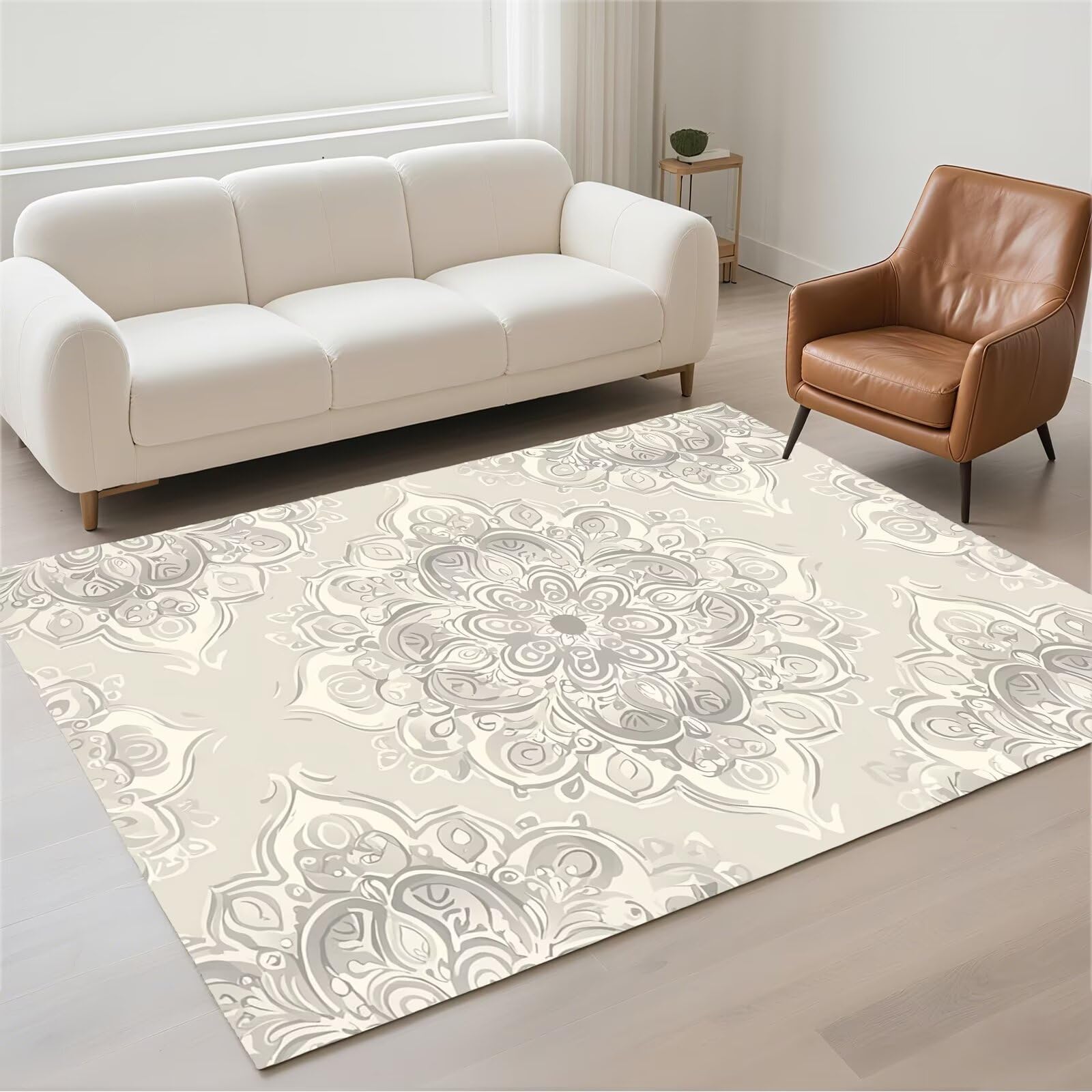 Tapis de salle à manger antidérapant et lavable pour éliminer les taches du quotidien