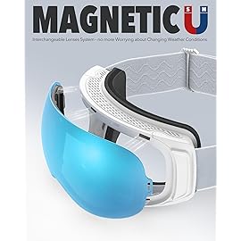 findway Ski Goggles OTG for Women Men Adult Youth-Over Glasses Snow Goggles-Interchangeable Lens,Anti Fog Snowboard Goggles