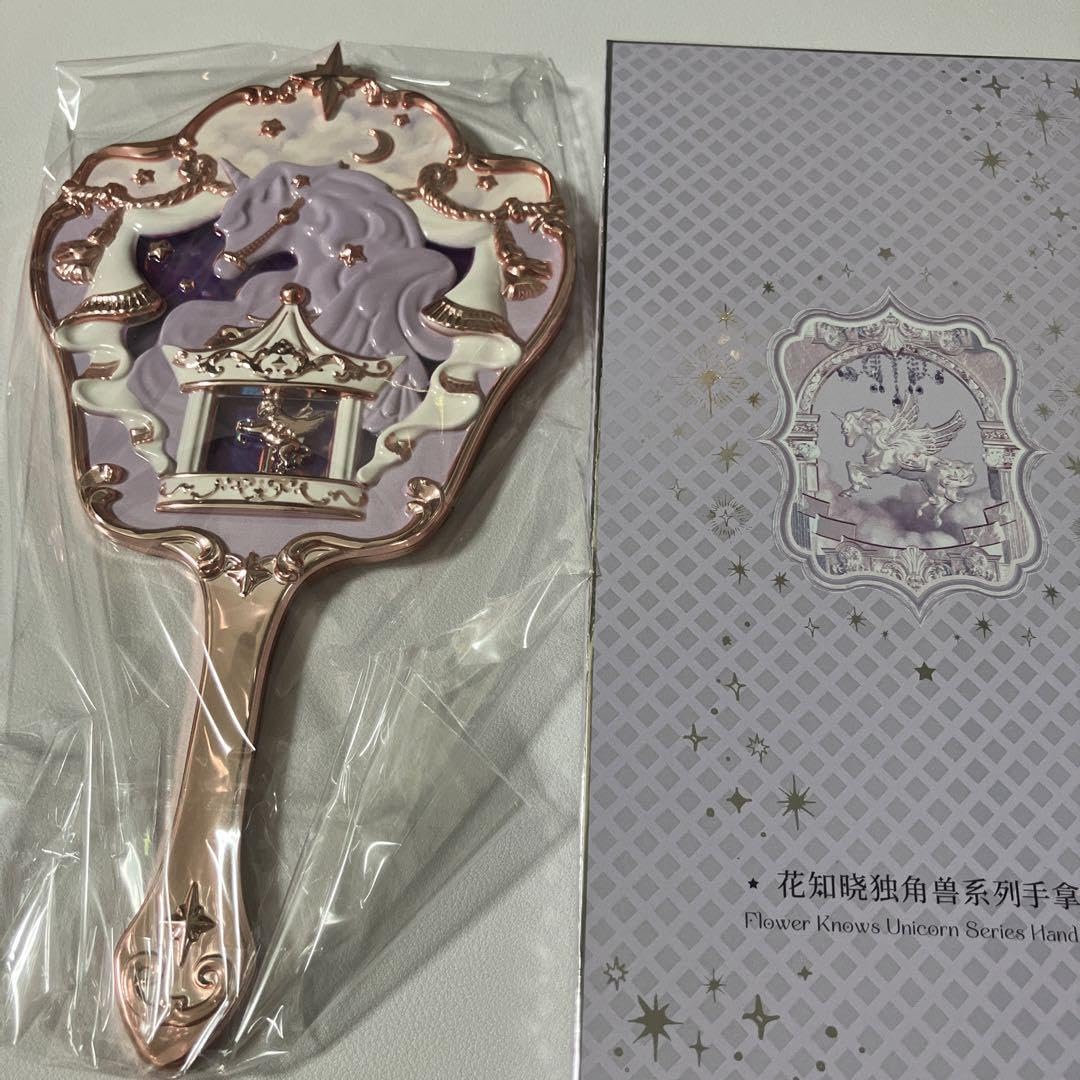 ミラー、ユニコーン 見本 ユニコーンミラーのアンニュイ雪ネイル（ピンク）- ネイルチップ