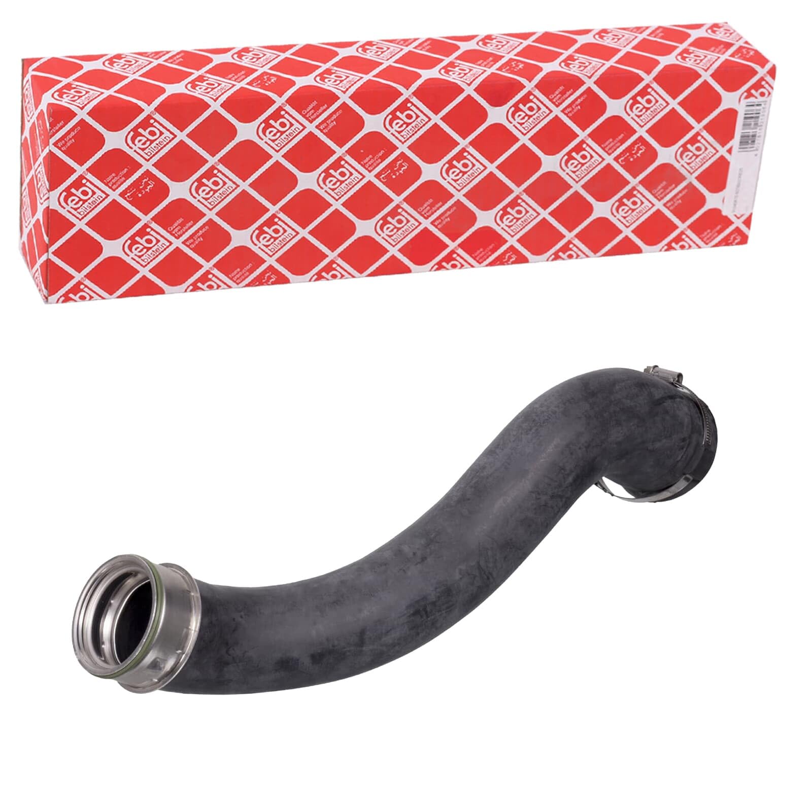febi bilstein 106287 Ladeluftschlauch mit Anbaumaterial, 1 Stück | 106287 Kompatibel mit C-Klasse (W204),C-Klasse T-Model (S204)