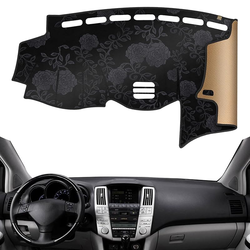 Capa para painel automotivo com acabamento antirreflexo QUYDDC compatível com Lexus RX330 2004 a 2009