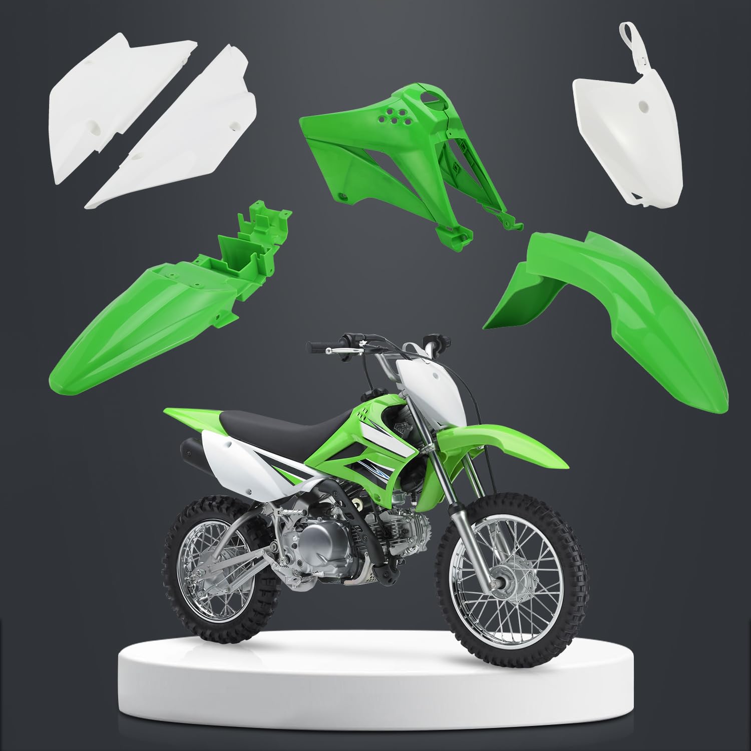 Amazon.com: CHANGCHENG Dirt Bike Plastic Kits for KLX110 Rear