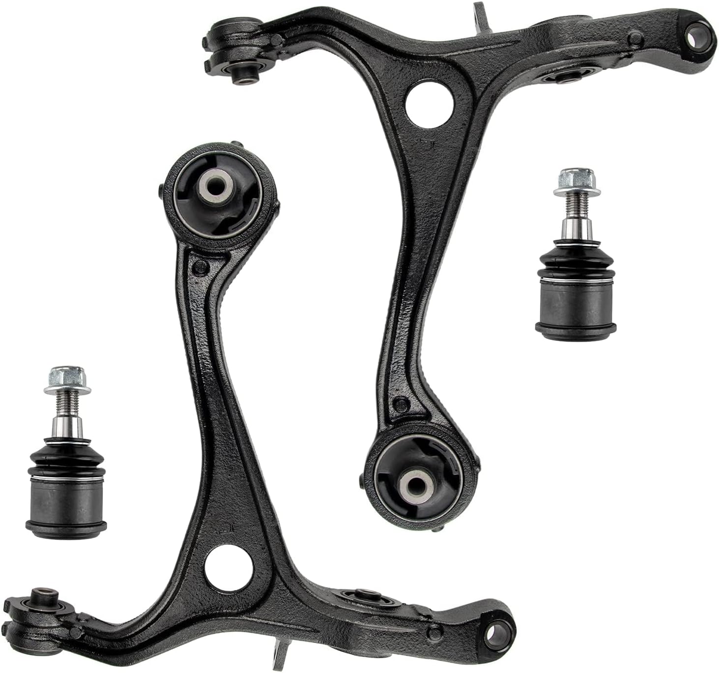 KAX Front Lower Control Arms w/Ball Joints kit Driver and Passenger Side Replacement for 2004-2006 Acura TL (Exclude 2007 Acu ra TL Base Sedan 4-Door) Suspension Kit Replace K641543 K641544 K500117 4pcs K641543 K641544
