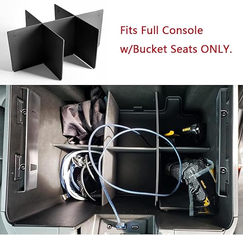 Miniatura 9 de EDBETOS Bandeja organizadora de consola central y divisores compatibles con Chevy Silverado 1500Sierra 1500 2019-2022 y SilveradoSierra 25003500 HD