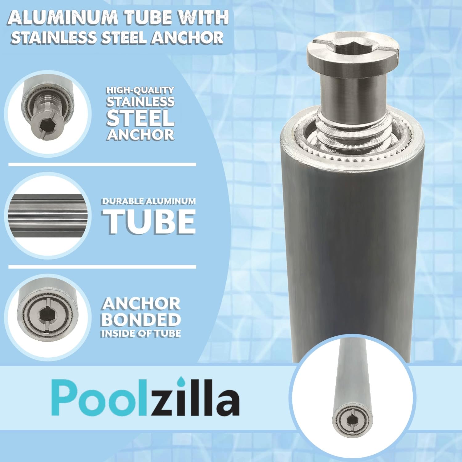 Poolzilla Coperture Per Fori Di Sicurezza Piscina - Set Da 50