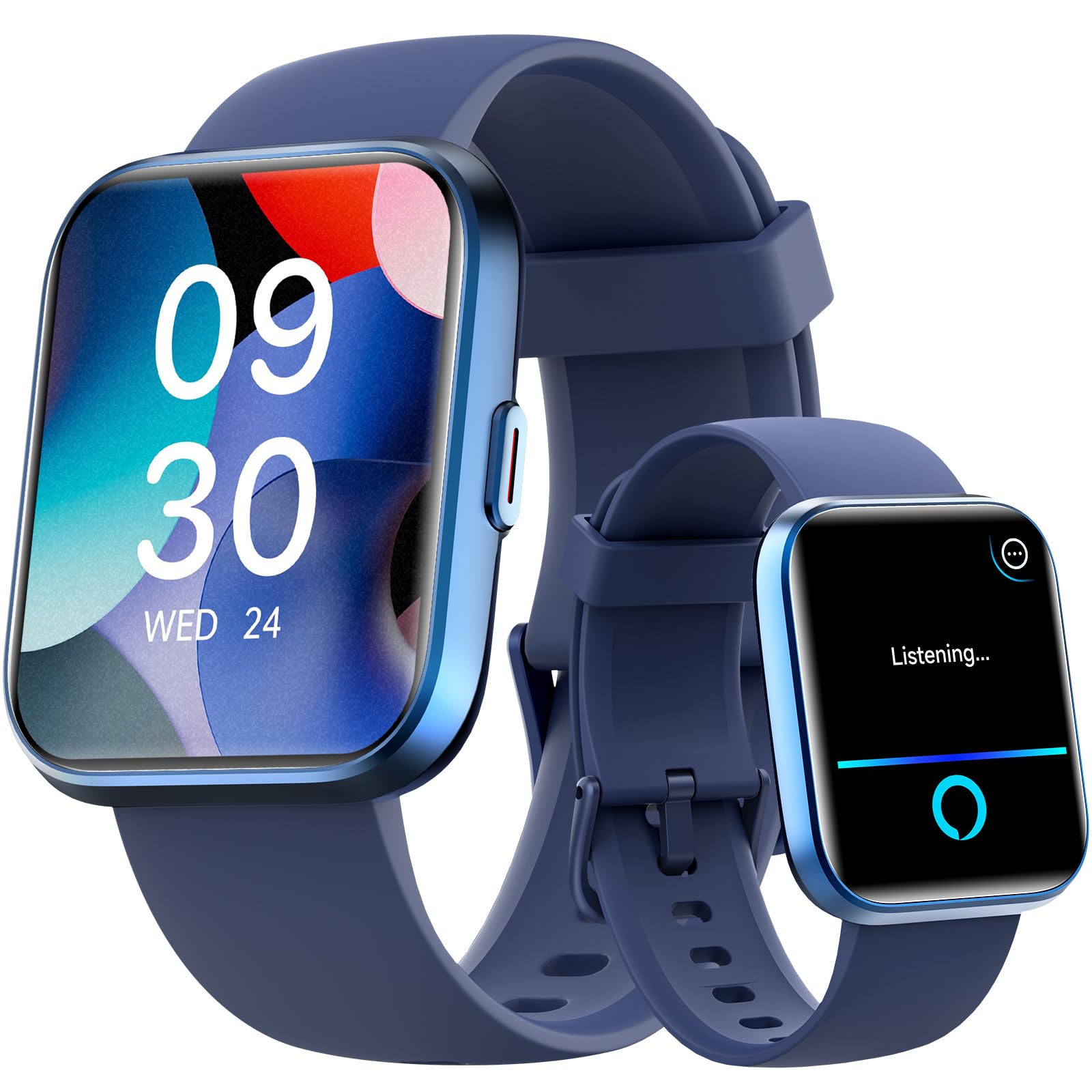 Fitpolo ID208P Smartwatch Uomo Donna, 1.8" Orologio Fitness IP68 Effettua/Risposta Chiamate 100+ Sportive, Contapassi/Sonno/Cardiofrequenzimetro/SpO2, Compatibile con Samsung/Xiaomi/Huawei/Oppo/iPhone